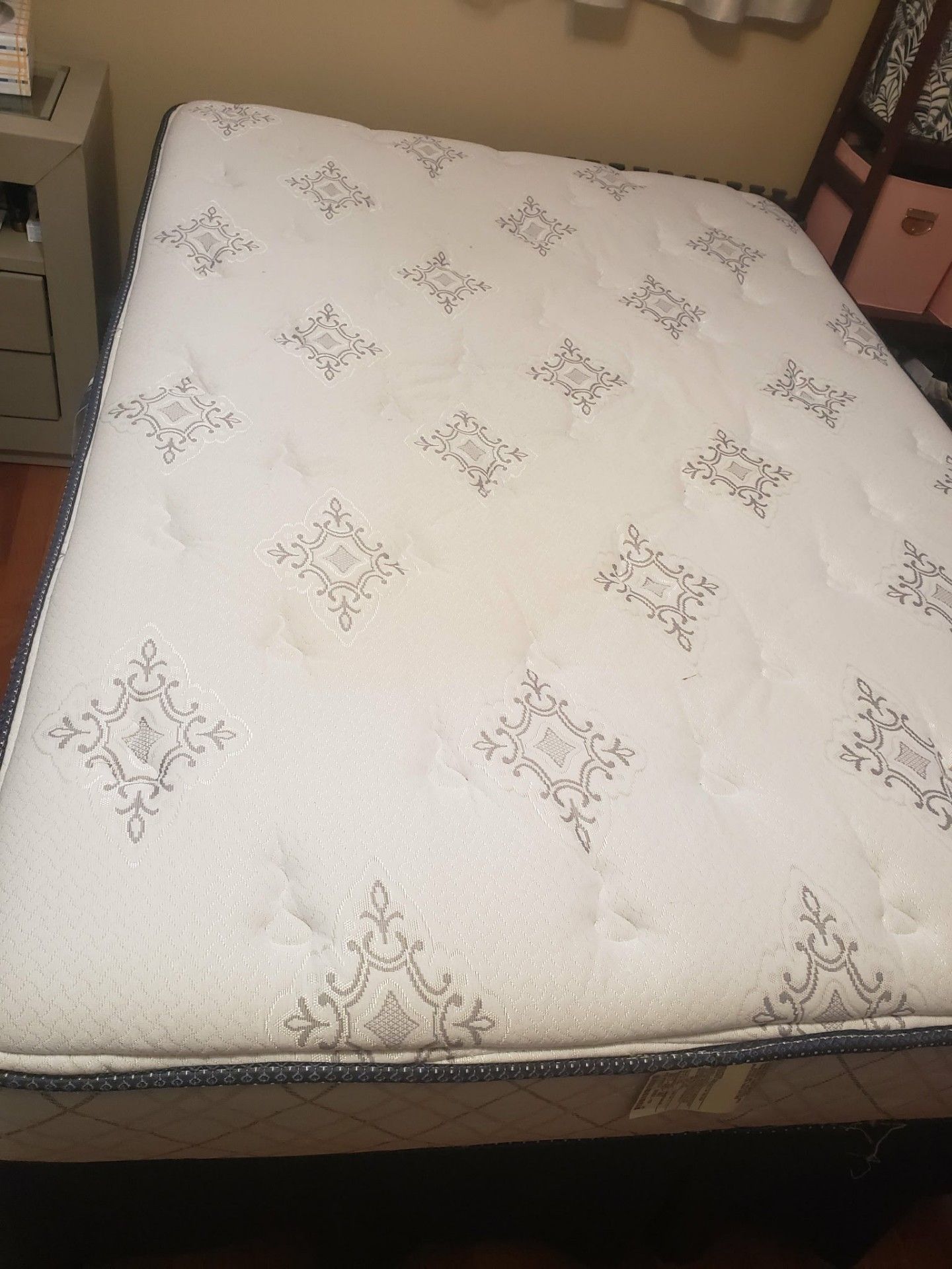 Full Bed Set with Mattress, Box Spring, and Frame