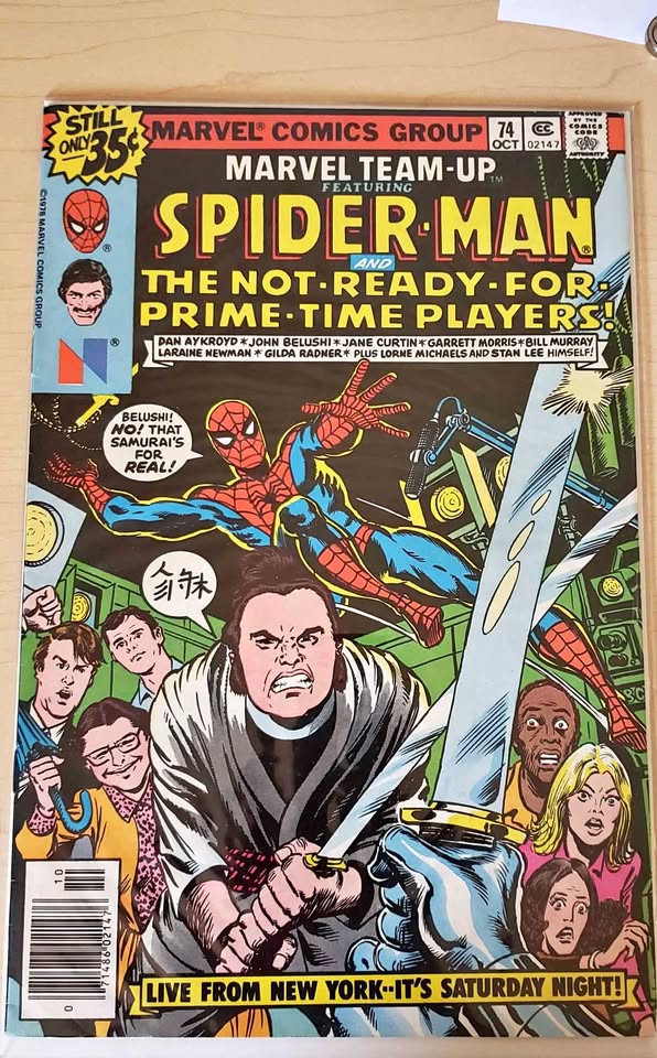 Marvel comic 1974 Spiderman -The Not Ready for prime time