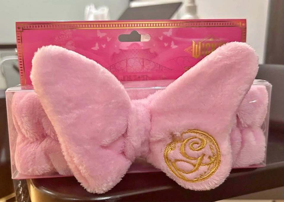 Wicked Universal Studios Pink Bow Spa Headband