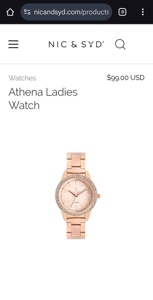 Nic & Syd Athena Rose Gold Ladies Watch - photo 3