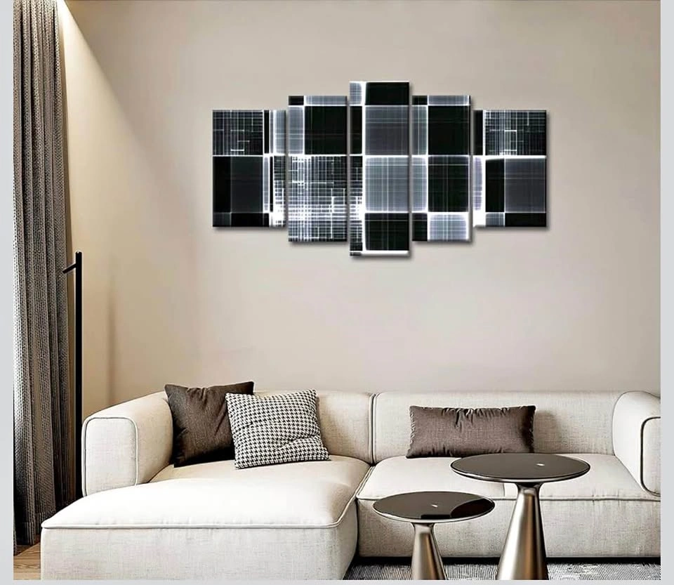 5 Panel Canvas Print Wall Art Painting Abstract Pictures