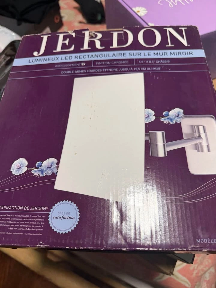 Jerdon Brand New Wall Mount Makeup Mirror - photo 2