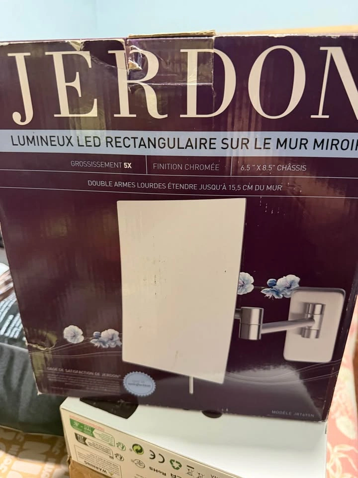 Jerdon Brand New Wall Mount Makeup Mirror - photo 3