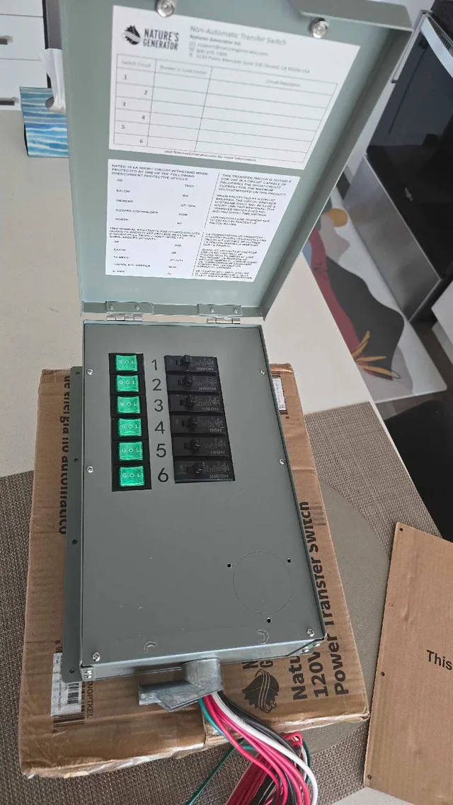 Nature’s Generator Transfer Switch – 120V/30A image indicator(6)