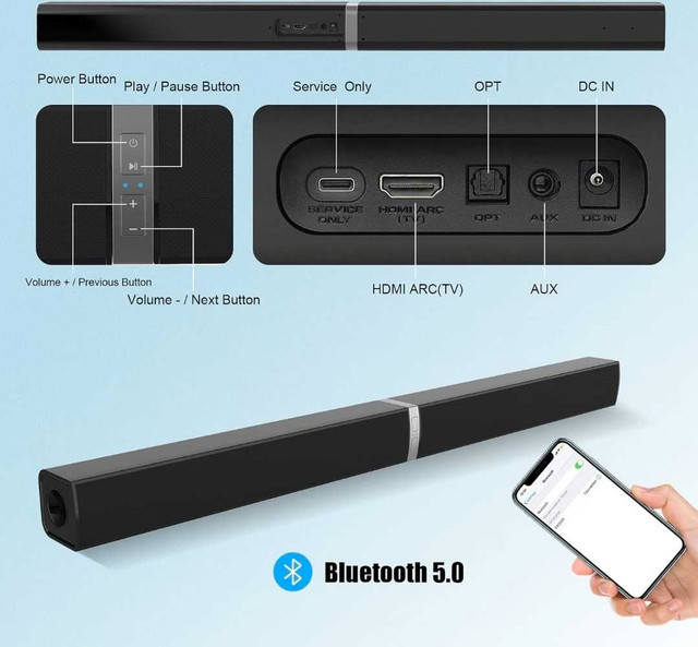 Bluetooth soundbar speaker - photo 2