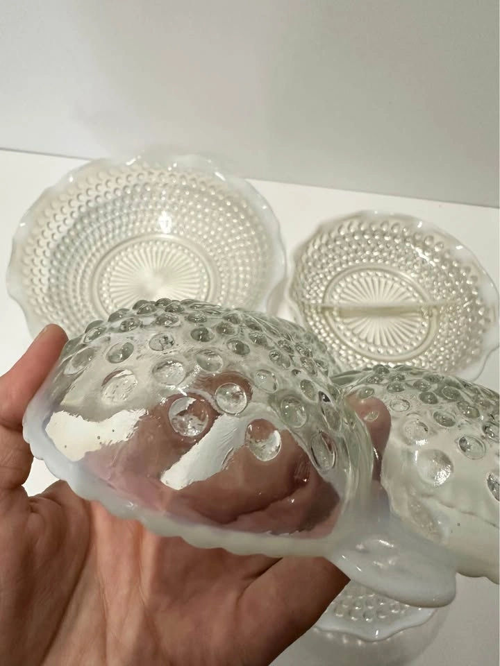 Vintage Milk Glass Serving Set – $25 - photo 3