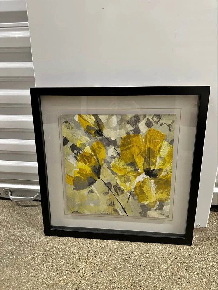 Framed Floral Wall Art – $15