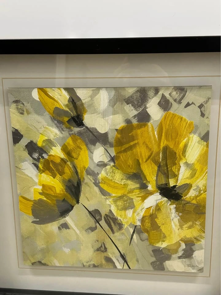 Framed Floral Wall Art – $15 - photo 2