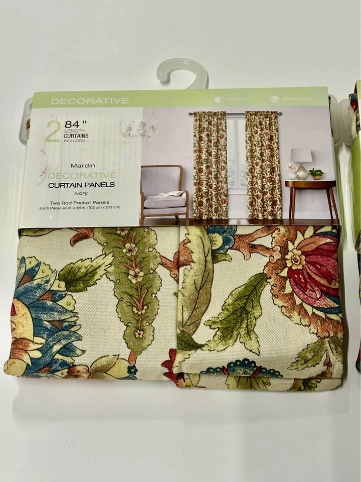 Curtain Panels Set – 4 Panels 40x84 (New) - photo 3