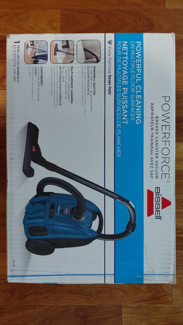 Bissell Powerforce Bagged Canister Vacuum