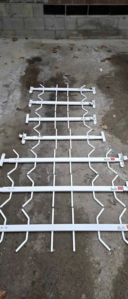 7 White MR GOODBAR Window Security Bars