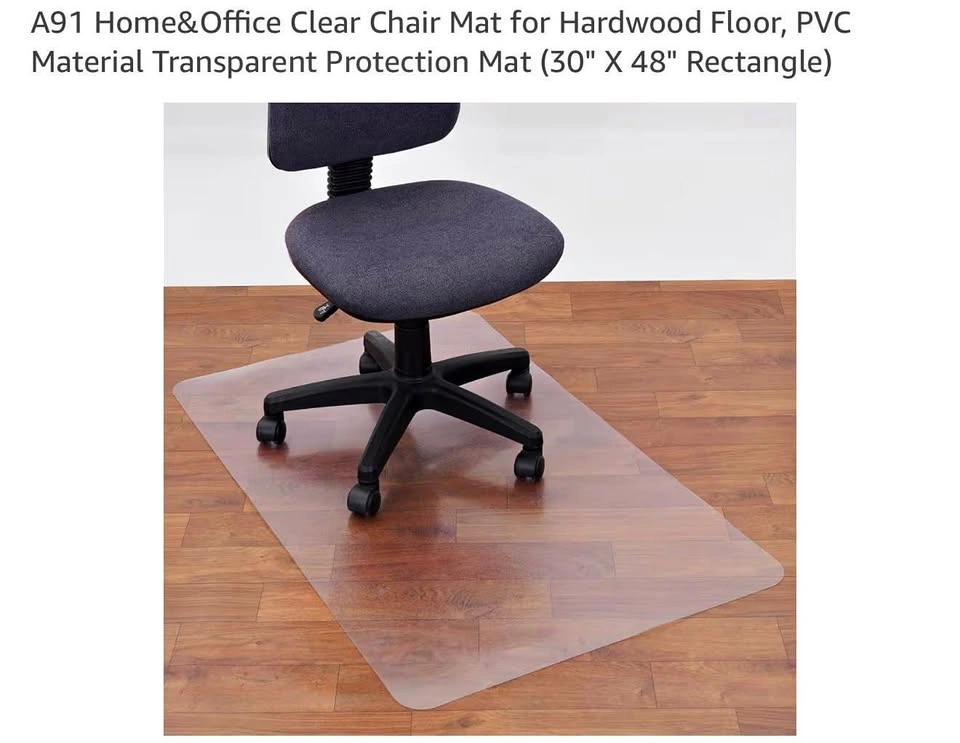 (New)Clear Chair Mat (30" X 48" Rectangle)