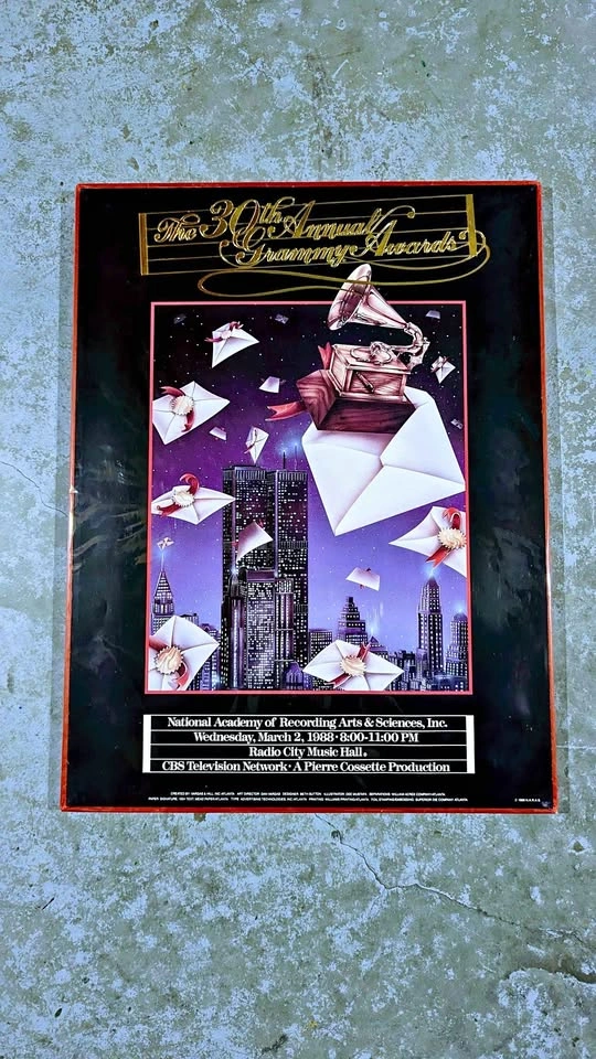 1988 Grammy Awards Poster - Radio City Music Hall