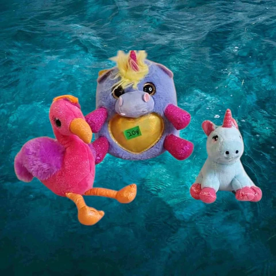 Plush Toys Bundle - Unicorns and Flamingo