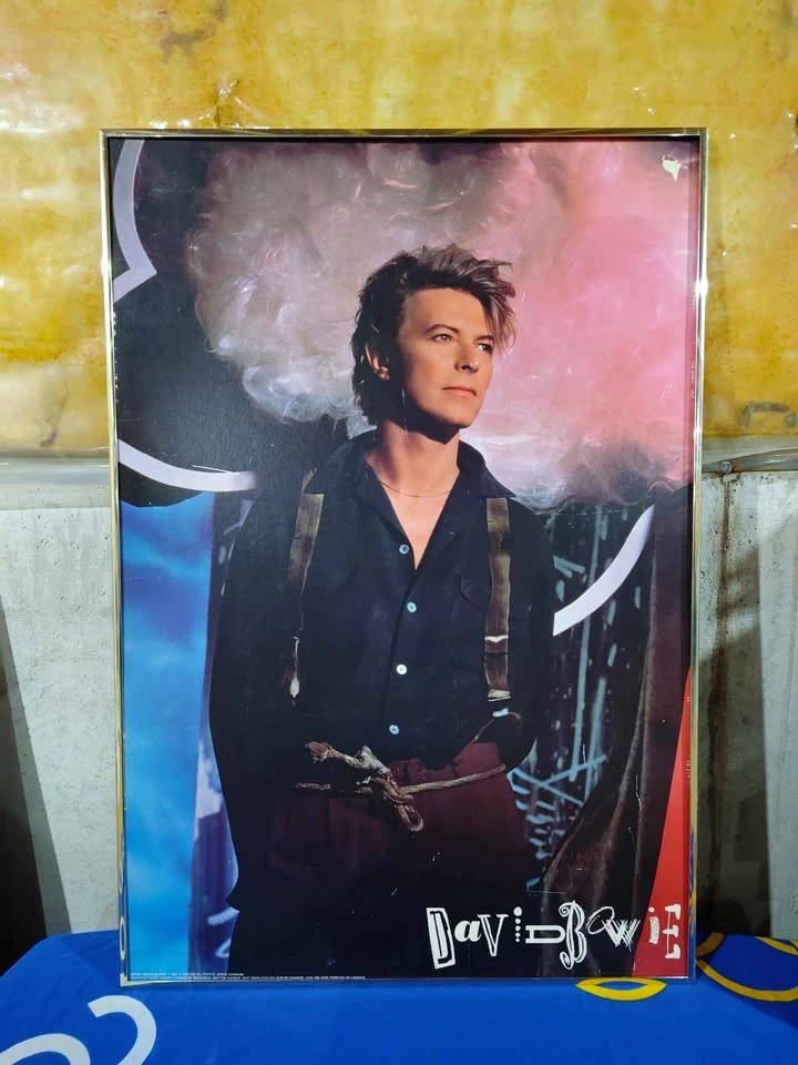 Vintage Rare 1988 David Bowie Promo Stock Board Poster - photo 2