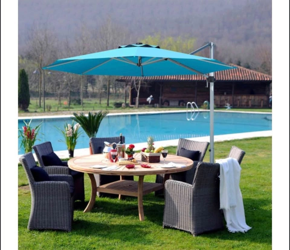 Costway 11' Patio Umbrella 360 Rotation Aluminum Tilt - photo 2