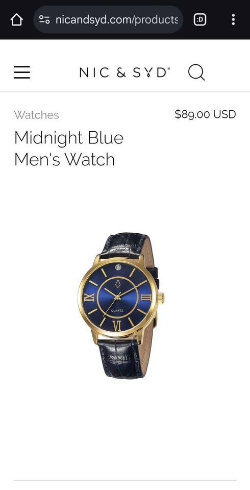 Nic & Syd Midnight Blue mens watch - photo 3