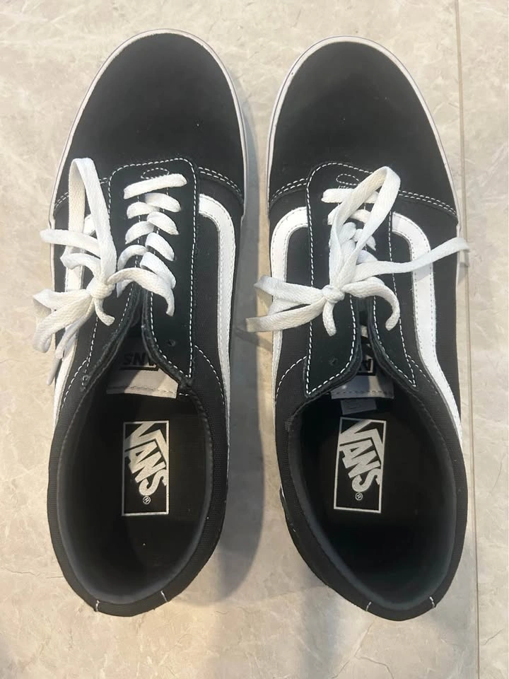 Vans Black and White Sneakers US Men 10.5 - photo 2
