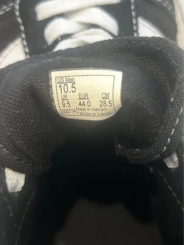 Vans Black and White Sneakers US Men 10.5 - photo 4