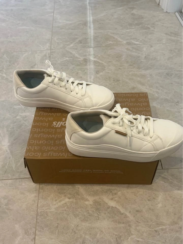 Dr. Scholl's Time Off White Sneakers Women's 8 M - photo 4