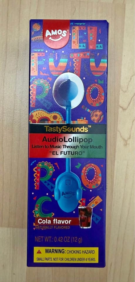 2x AMOS TastySounds Audio Lollipop - Cola Flavor