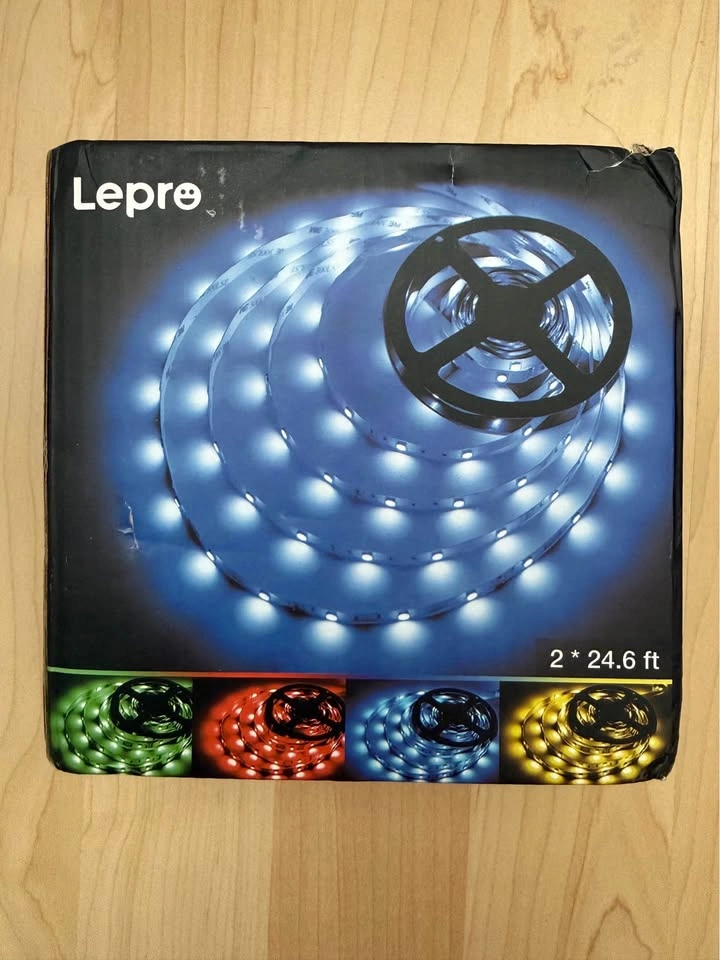 Brand New Lepro RGB LED Strip Lights – 2 Rolls (15m Total)