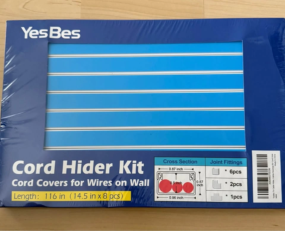 Brand New YesBes Cord Hider Kit – 116 inch Cable Cover - photo 4