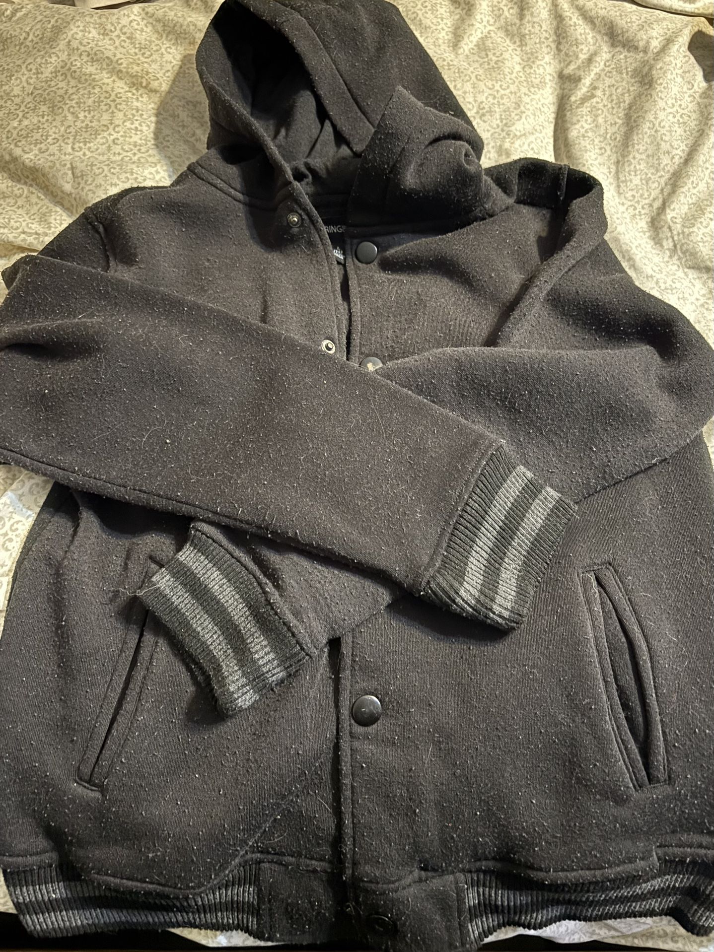 Black Sweat Jacket Lg - photo 4