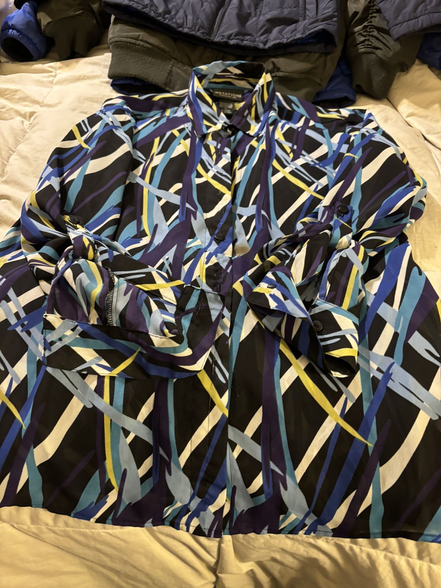 Notations Blouse Sz M - photo 2