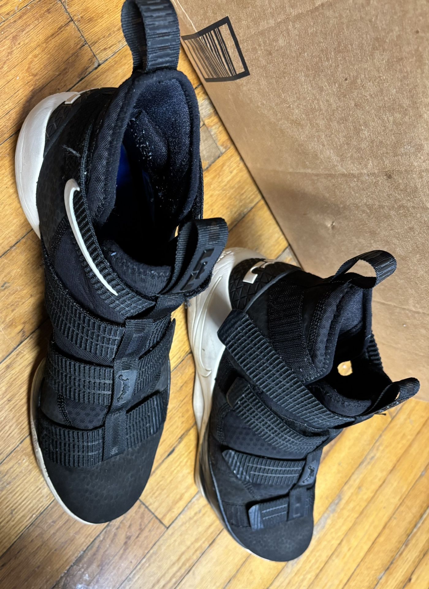 Nike LeBron Soldier 11 Black Sail Blue/white Sz12 - photo 3
