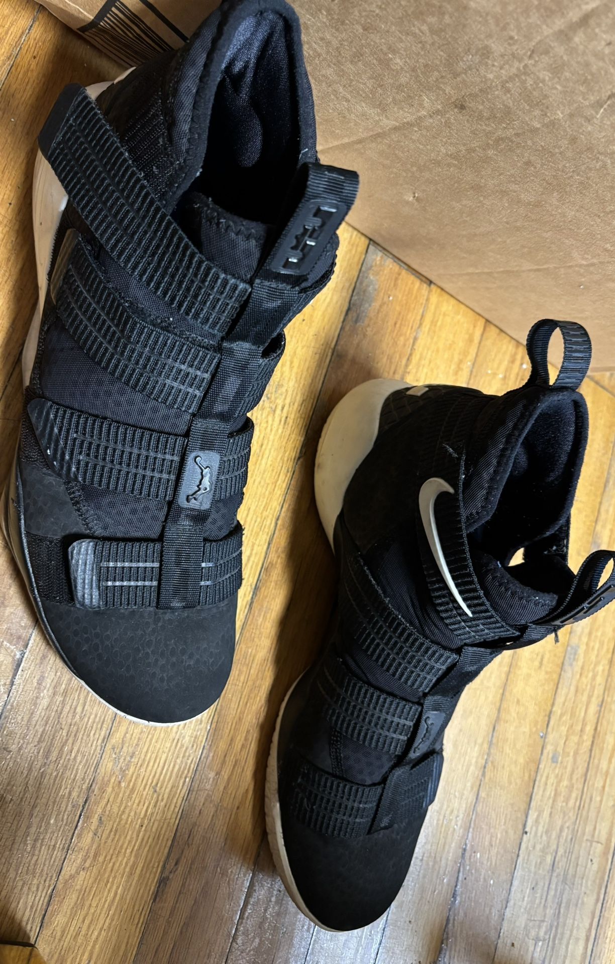 Nike LeBron Soldier 11 Black Sail Blue/white Sz12 - photo 4