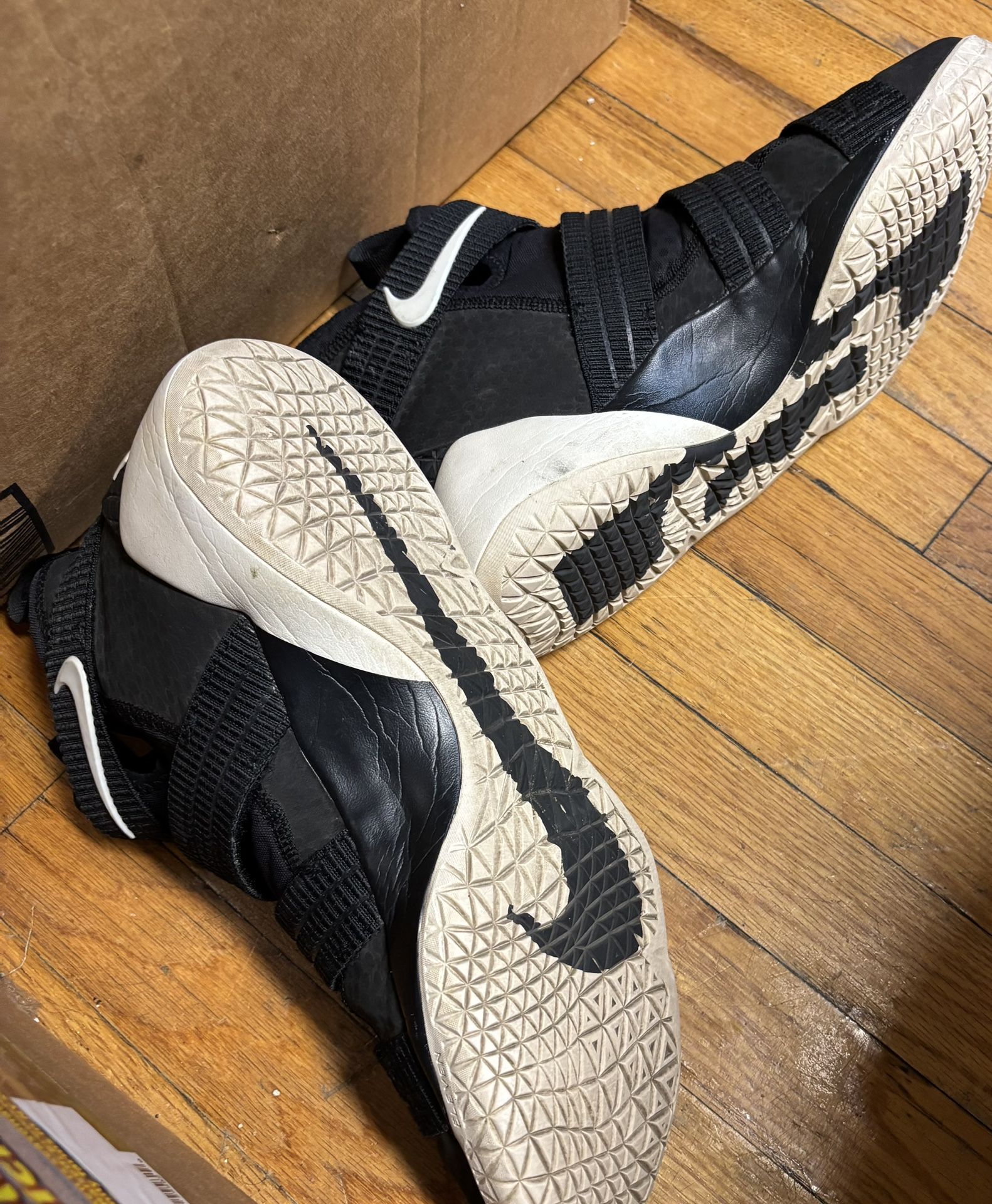 Nike LeBron Soldier 11 Black Sail Blue/white Sz12 - photo 5