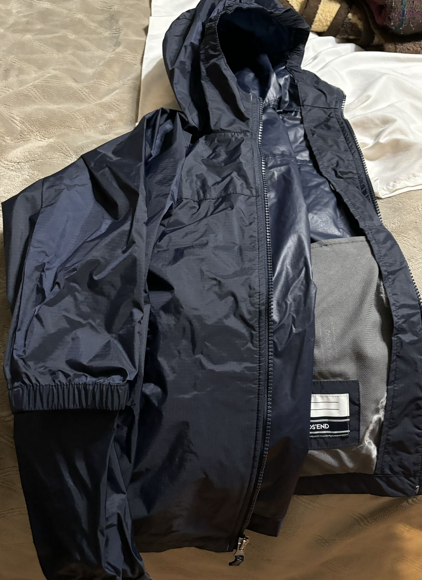 Lands End Rain Jacket - Kids Size S
