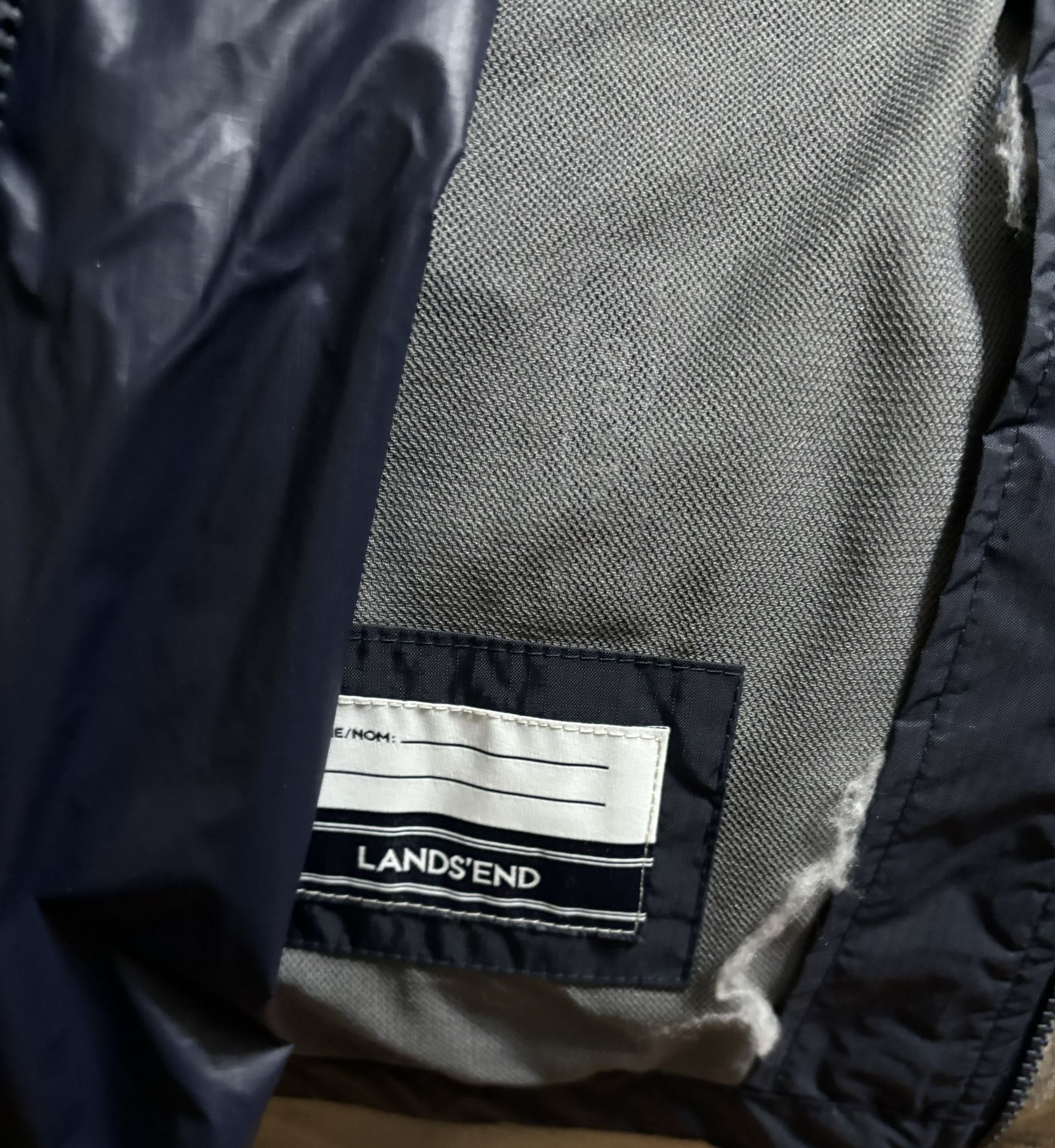 Lands End Rain Jacket - Kids Size S - photo 3
