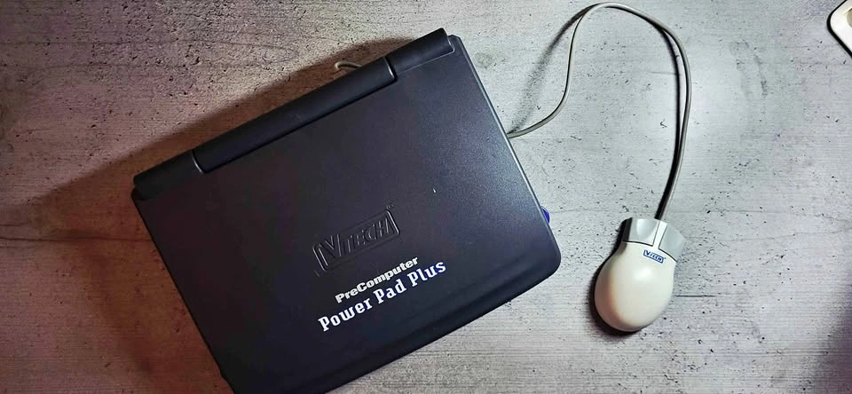 Retro 90s VTech Learning Laptop (Power Pad Plus) + Mouse