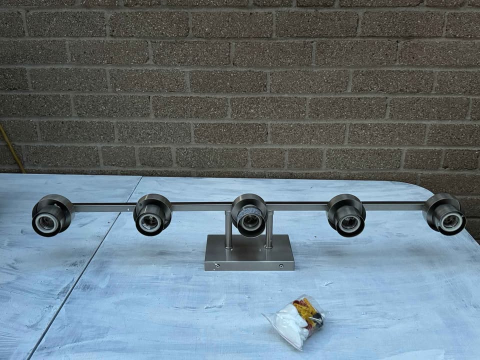 5-Light Brushed Nickel Vanity Fixture - photo 4