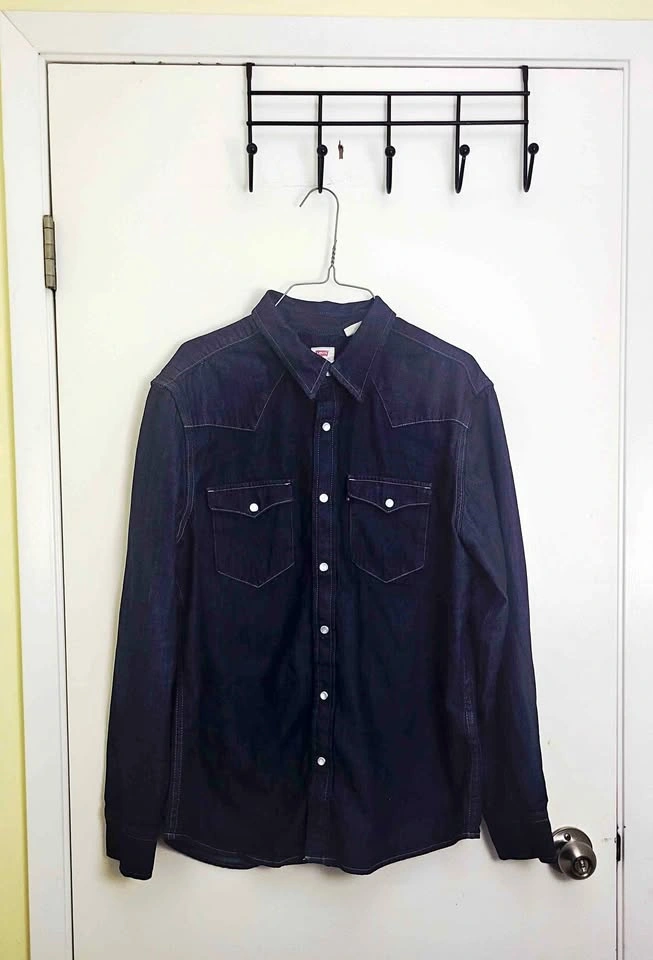 Levi's Western Denim Shirt Men Large
