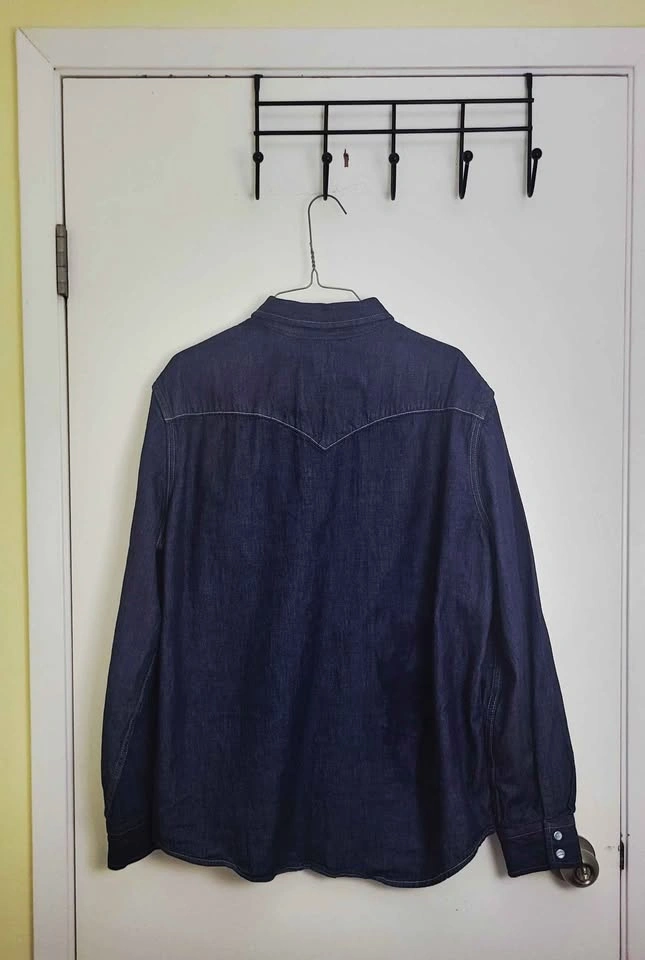 Levi's Western Denim Shirt Men Large - photo 2