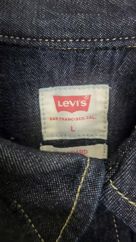 Levi's Western Denim Shirt Men Large - photo 3