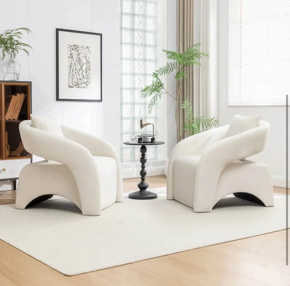 2 High End Modern Accent Chairs - New in Box - photo 3
