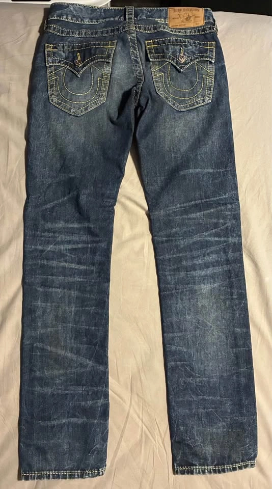 True Religion Vintage Jeans Yellow Stitching Size 31 - photo 2