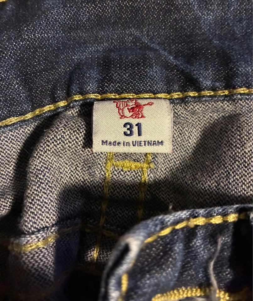 True Religion Vintage Jeans Yellow Stitching Size 31 - photo 5