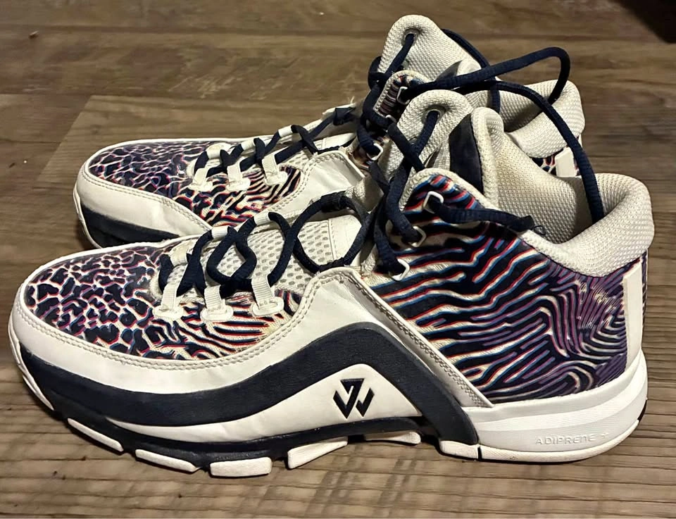 Adidas John Wall 2 “Zebra” Sneakers Size 11