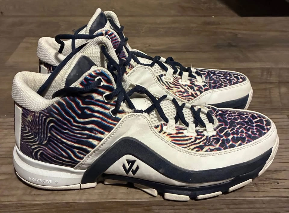 Adidas John Wall 2 “Zebra” Sneakers Size 11 - photo 2