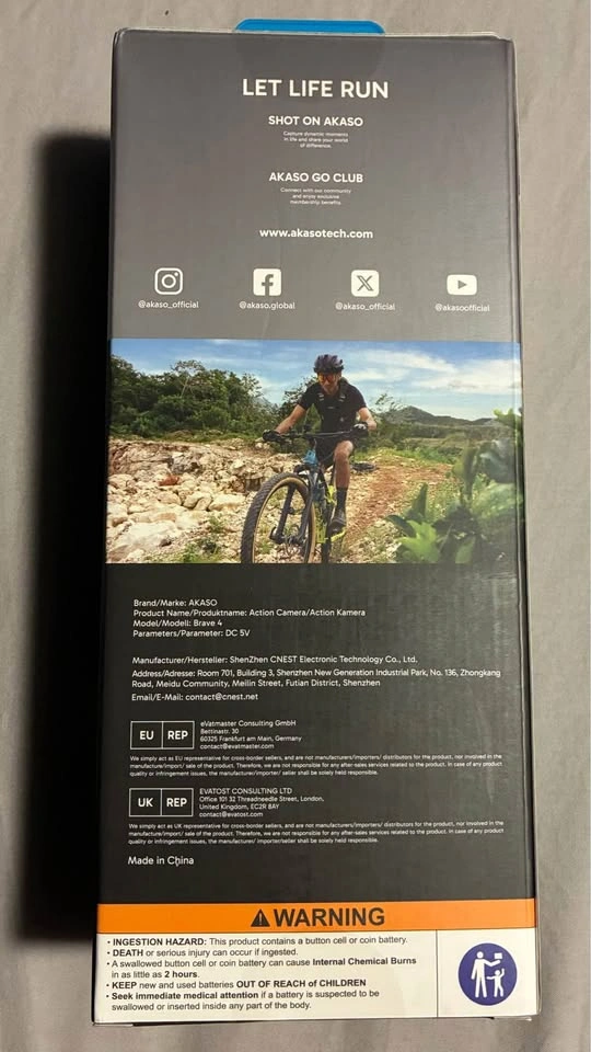 AKASO Brave 4 Action Camera New & Unopened - photo 2