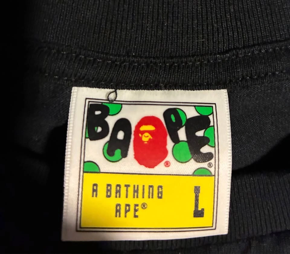 BAPE Ape Head Tee - Black/White Camo Limited Release - photo 3