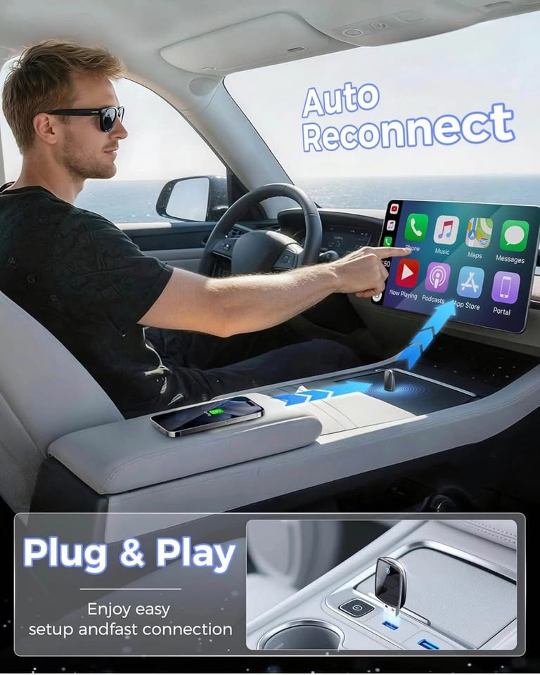 (New) Wireless CarPlay Adapter for Apple iPhone - photo 3