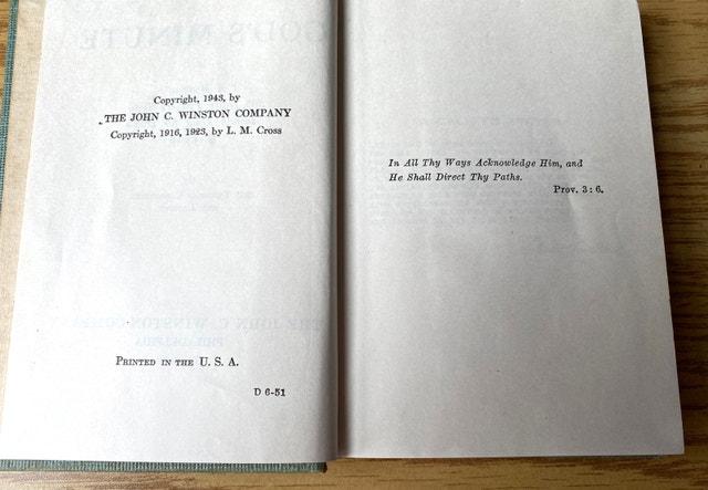 God's Minute A book of 365 Daily Prayers 1943 - photo 3
