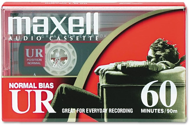 New Blank Audio Cassette Maxell Normal Bias UR-60