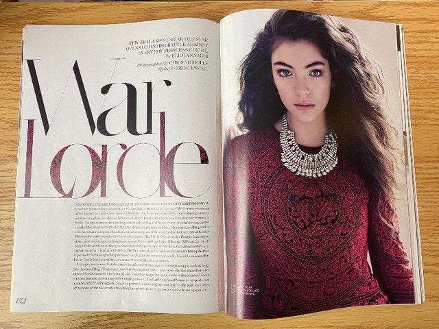 Canada's Fashion Magazine May 2014 Lorde Daily Look Younger Now - photo 4